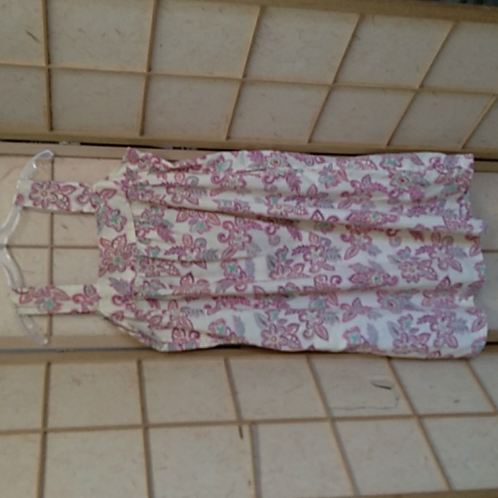 Dreams Co. yellow and pink dress size L